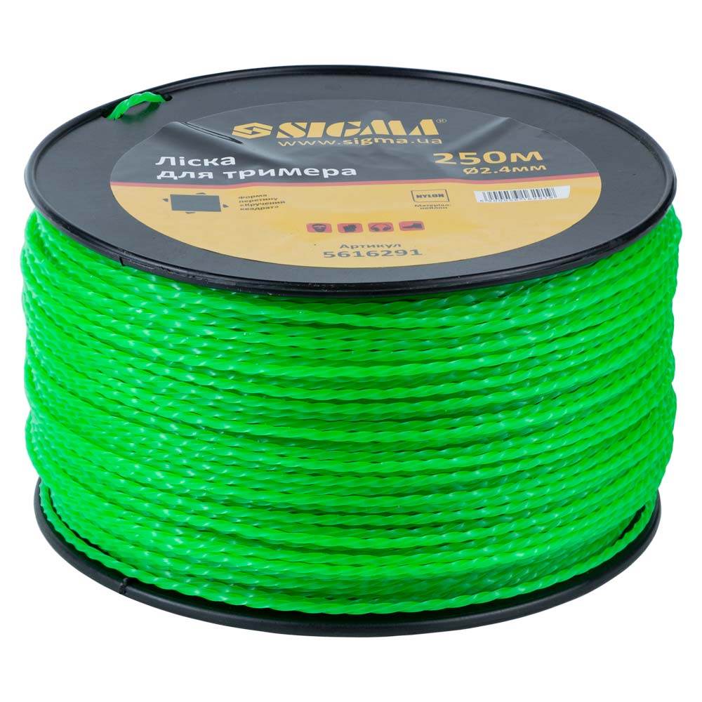 leska-sigma-dlia-trimmera-kruchenyi-kvadrat-2-4mm-250m-katushka-5616291