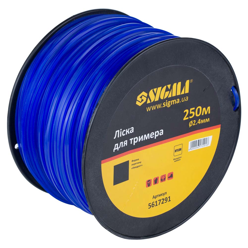 leska-sigma-dlia-trimmera-kvadrat-2-4mm-250m-katushka-5617291
