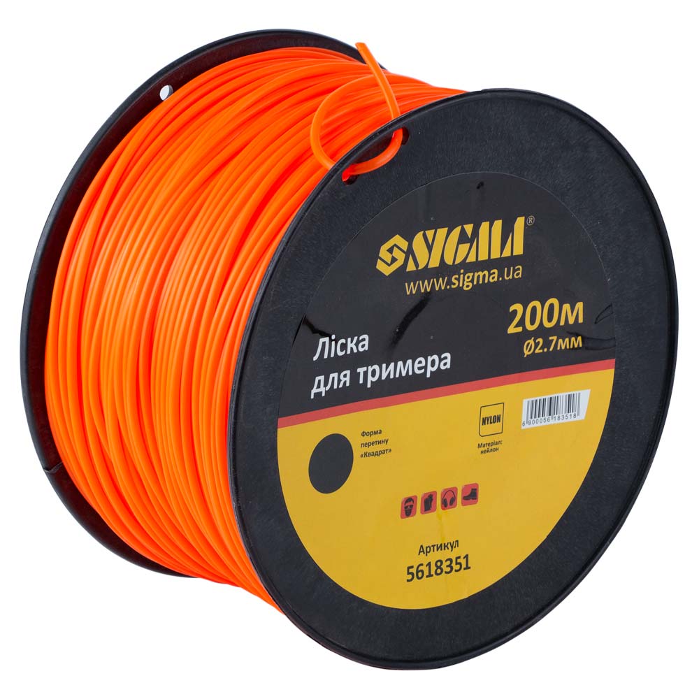 leska-sigma-dlia-trimmera-krug-2-7mm-200m-katushka-5618351