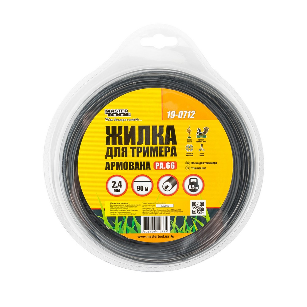 leska-dlia-trimmera-mastertool-gm-krug-armirovannyi-2-40-mm-90-m-19-0712